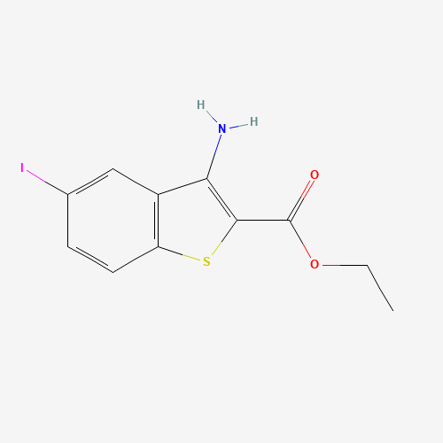 Molecular Structure of 1427461-00-4 (Ethyl 3-amino-5-iodo-1-benzothiophene-2-carboxylate)