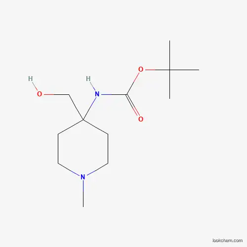 Molecular Structure of 1630906-32-9 (tert-butyl N-[4-(hydroxymethyl)-1-methylpiperidin-4-yl]carbamate)