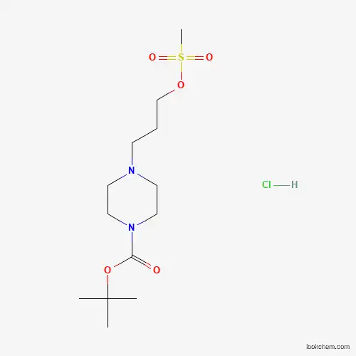 tert-butyl 4-[3-(methanesulfonyloxy)propyl]piperazine-1-carboxylate hydrochloride 1630906-98-7