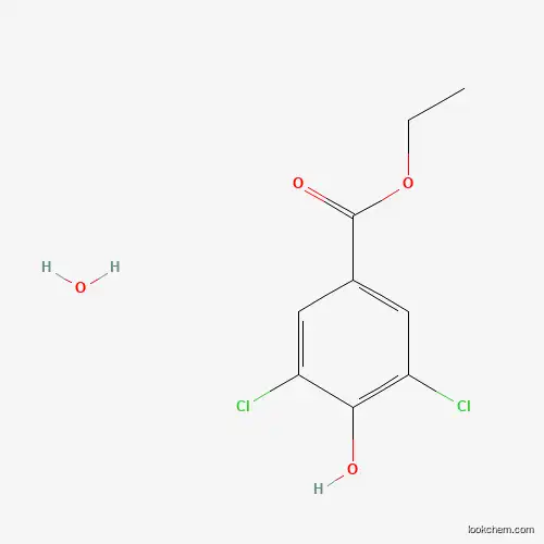 Molecular Structure of 207291-58-5 (Ethyl 3,5-dichloro-4-hydroxybenzoate hydrate)