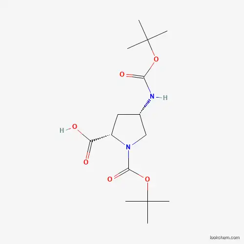 (2S,4S)-1-(tert-Butoxycarbonyl)-4-((tert-butoxycarbonyl)amino)pyrrolidine-2-carboxylic acid