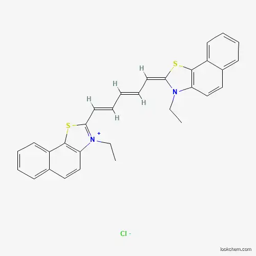 Molecular Structure of 26190-44-3 (3-Ethyl-2-[5-(3-ethyl-3H-naphtho[2,1-D]thiazol-2-ylidene)-penta-1,3-dienyl]-naphtho[2,1-D]thiazolium chloride)