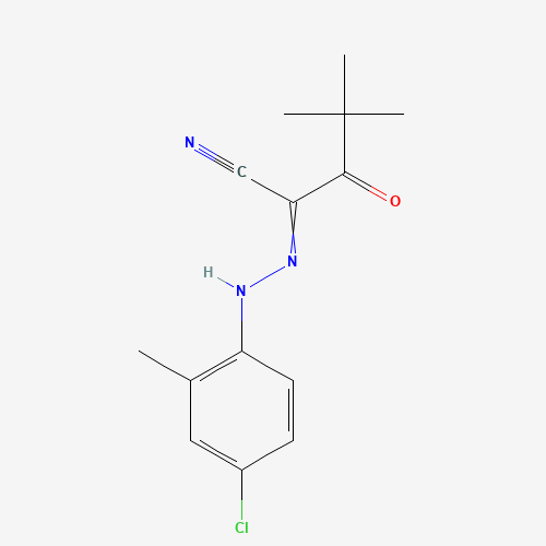 4,4-DIMETHYL-3-OXO-2-[(2-METHYL-4-CHLOROPHENYL)HYDRAZONO]-PENTANENITRILE