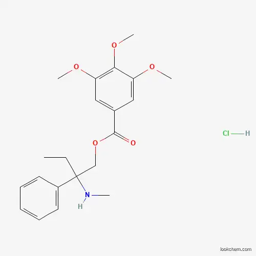 Molecular Structure of 294882-33-0 (2-(Methylamino)-2-phenylbutyl 3,4,5-trimethoxybenzoate hydrochloride)