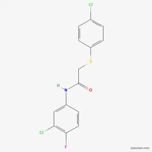 N-(3-CHLORO-4-FLUOROPHENYL)-2-((4-CHLOROPHENYL)SULFANYL)ACETAMIDE