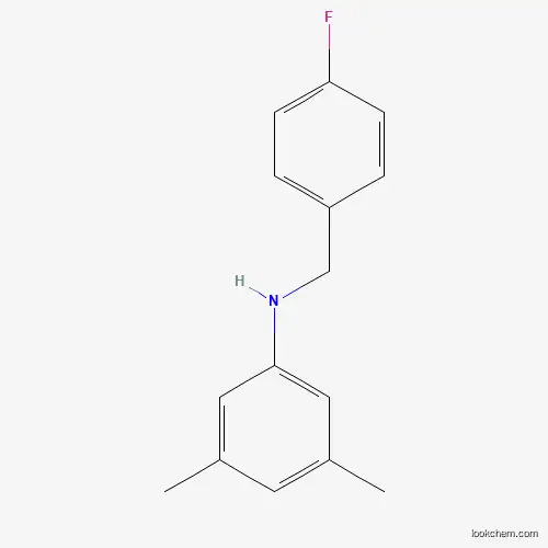 Molecular Structure of 356531-58-3 (N-(4-Fluorobenzyl)-3,5-dimethylaniline)