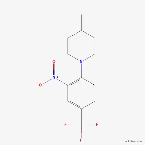 Molecular Structure of 392237-31-9 (4-Methyl-1-[2-nitro-4-(trifluoromethyl)phenyl]piperidine)