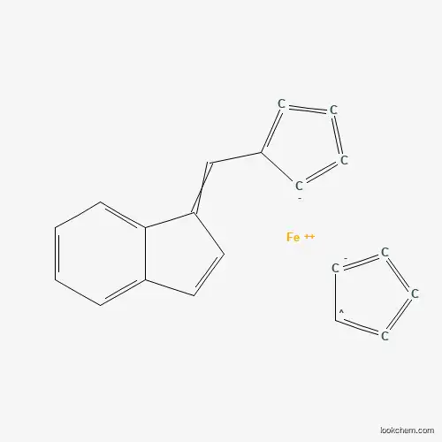 Molecular Structure of 42442-10-4 (Iron(2+) cyclopenta-2,3,4,5-tetraen-2-id-1-yl 5-[(1H-inden-1-ylidene)methyl]cyclopenta-1,2,3,4-tetraen-1-ide (1/1/1))