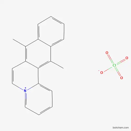 Molecular Structure of 4864-92-0 (8,13-Dimethylbenzo[g]pyrido[2,1-a]isoquinolin-5-ium perchlorate)