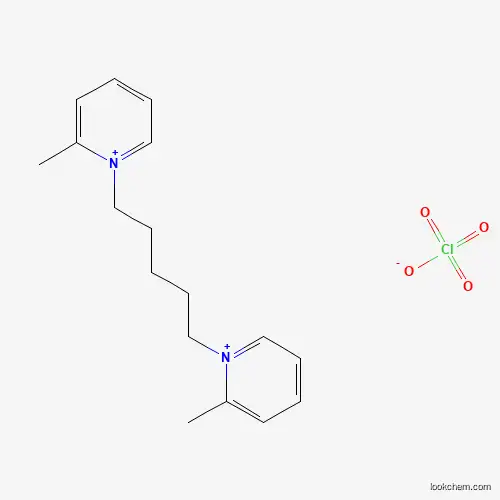 Molecular Structure of 6962-14-7 (2-Methyl-1-[5-(2-methylpyridin-1-ium-1-yl)pentyl]pyridin-1-ium;perchlorate)