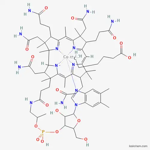 Molecular Structure of 71414-44-3 (cobalt(2+);[5-(5,6-dimethylbenzimidazol-1-yl)-4-hydroxy-2-(hydroxymethyl)oxolan-3-yl] 1-[3-[(4Z,9Z,14Z)-2,13,18-tris(2-amino-2-oxoethyl)-7,12,17-tris(3-amino-3-oxopropyl)-3,5,8,8,13,15,18,19-octamethyl-2,7,12,17-tetrahydro-1H-corrin-21-id-3-yl]propanoylamino]propan-2-yl hydrogen phosphate;heptanoic acid)