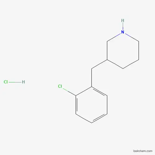 Molecular Structure of 7660-47-1 (3-(2-Chlorobenzyl)piperidine hydrochloride)