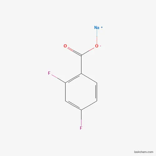 Molecular Structure of 83198-07-6 (Sodium 2,4-difluorobenzoate)