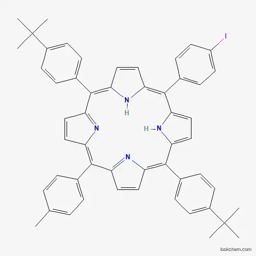 Molecular Structure of 874948-43-3 (5,15-Bis(4-tert-butylphenyl)-10-(4-iodophenyl)-20-(4-methylphenyl)porphyrin)