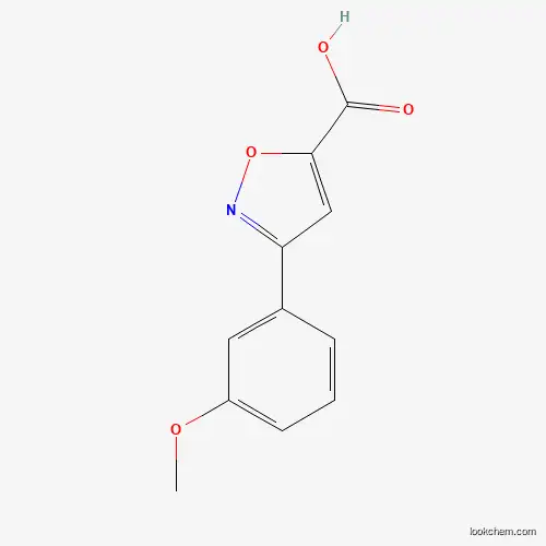 Molecular Structure of 883546-38-1 (3-(3-Methoxyphenyl)isoxazole-5-carboxylic acid)