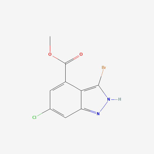1H-Indazole-4-carboxylic acid, 3-bromo-6-chloro-, methyl ester