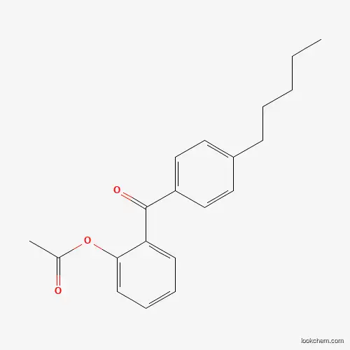 Molecular Structure of 890098-46-1 (2-Acetoxy-4'-pentylbenzophenone)