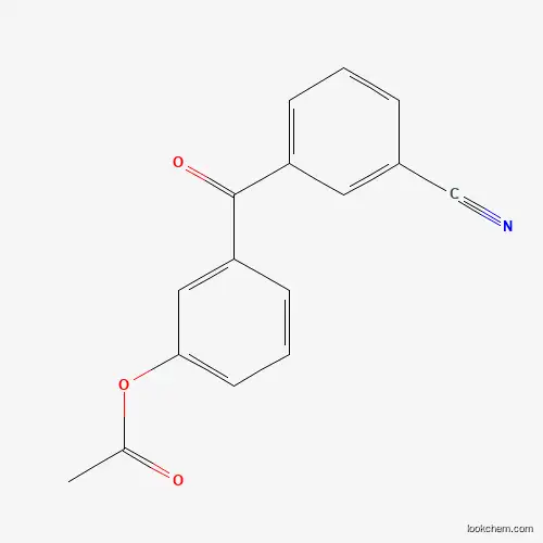 Molecular Structure of 890099-69-1 (3-Acetoxy-3'-cyanobenzophenone)