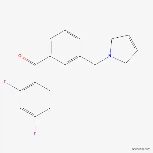 2,4-DIFLUORO-3'-(3-PYRROLINOMETHYL) BENZOPHENONE