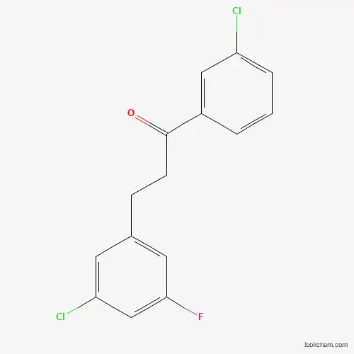 3'-CHLORO-3-(3-CHLORO-5-FLUOROPHENYL)PROPIOPHENONE