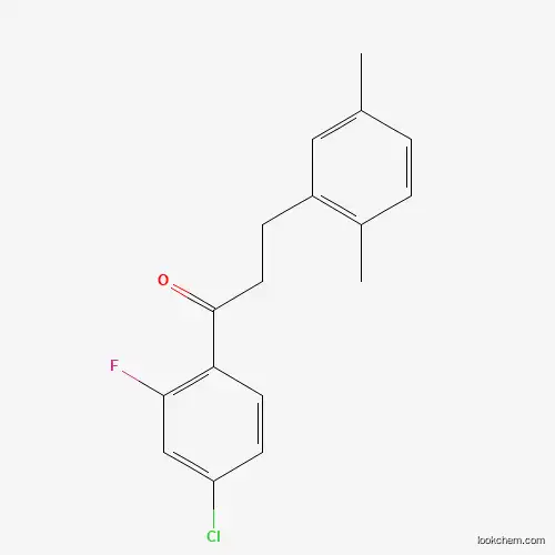 4'-Chloro-3-(2,5-dimethylphenyl)-2'-fluoropropiophenone