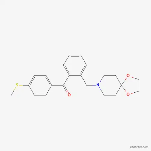 2-[8-(1,4-DIOXA-8-AZASPIRO[4.5]DECYL)METHYL]-4'-THIOMETHYL BENZOPHENONE