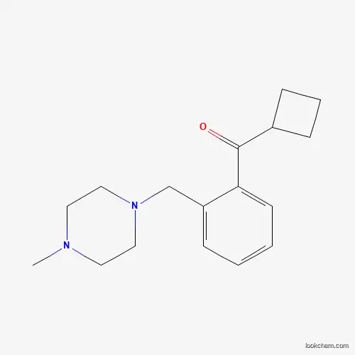 Molecular Structure of 898762-60-2 (Cyclobutyl 2-(4-methylpiperazinomethyl)phenyl ketone)