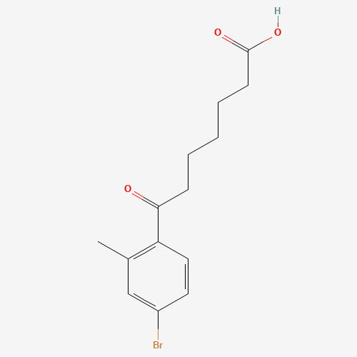 7-(4-BROMO-2-METHYLPHENYL)-7-OXOHEPTANOIC ACID