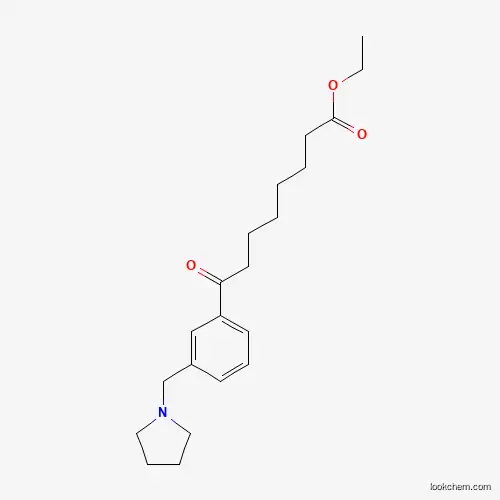 ethyl 8-oxo-8-[3-(pyrrolidinomethyl )phenyl ]octanoate