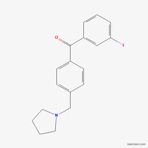 3-FLUORO-4'-PYRROLIDINOMETHYL BENZOPHENONE