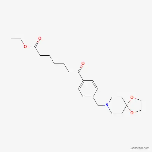 ETHYL 7-[4-[8-(1,4-DIOXA-8-AZASPIRO[4.5]DECYL)METHYL]PHENYL]-7-OXOHEPTANOATE