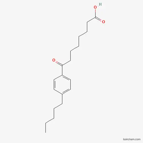 Molecular Structure of 898791-51-0 (8-Oxo-8-(4-pentylphenyl)octanoic acid)