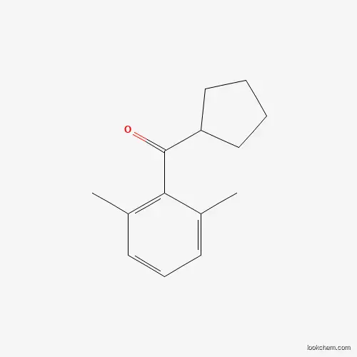 Molecular Structure of 898791-52-1 (Cyclopentyl 2,6-dimethylphenyl ketone)