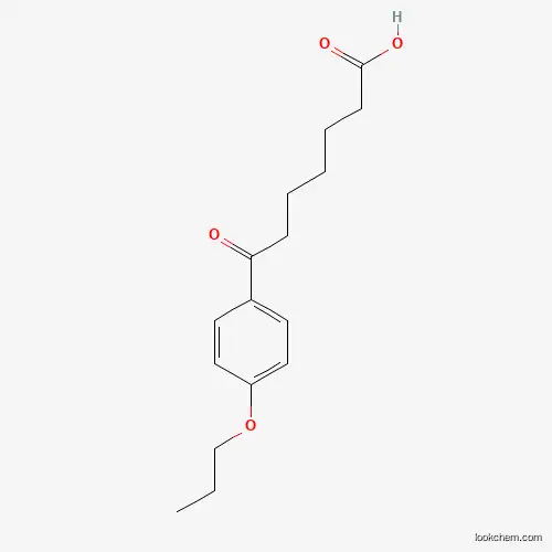 Molecular Structure of 898791-79-2 (7-Oxo-7-(4-propoxyphenyl)heptanoic acid)