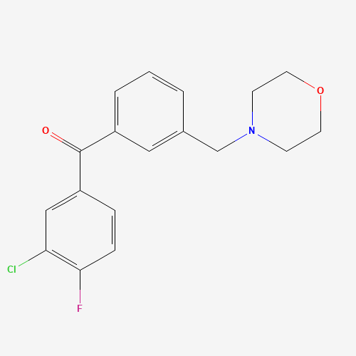 3-chloro-4-fluoro-3'-morpholinomethyl benzophenone