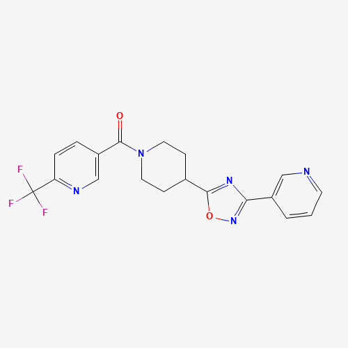 5-([4-(3-PYRIDIN-3-YL-1,2,4-OXADIAZOL-5-YL)PIPERIDIN-1-YL]CARBONYL)-2-(TRIFLUOROMETHYL)PYRIDINE