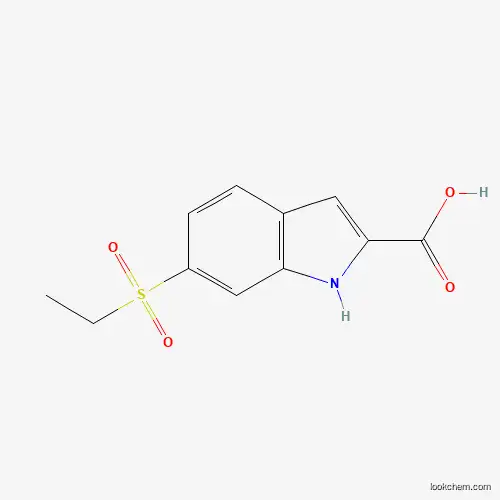 Molecular Structure of 910443-12-8 (6-(ethylsulfonyl)-1H-indole-2-carboxylic acid)