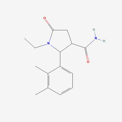 2-(2,3-DIMETHYLPHENYL)-1-ETHYL-5-OXOPYRROLIDINE-3-CARBOXAMIDE