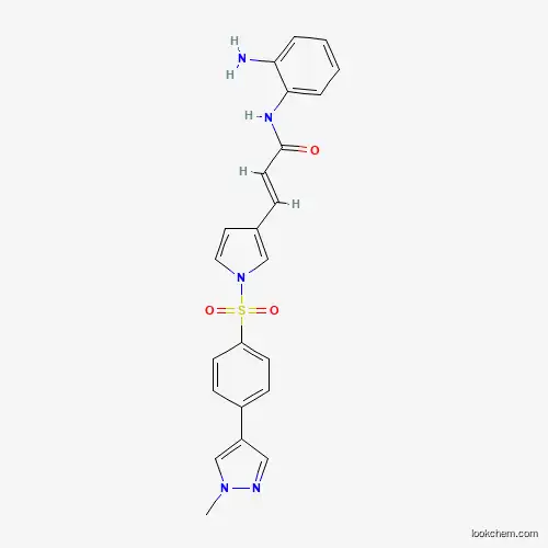 (E)-N-(2-aminophenyl)-3-(1-((4-(1-methyl-1H-pyrazol-4-yl)phenyl)sulfonyl)-1H-pyrrol-3-yl)acrylamide