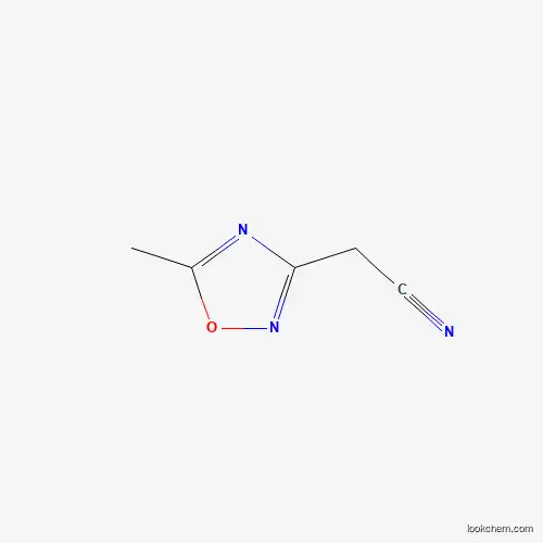 Molecular Structure of 923130-89-6 ((5-Methyl-1,2,4-oxadiazol-3-yl)acetonitrile)