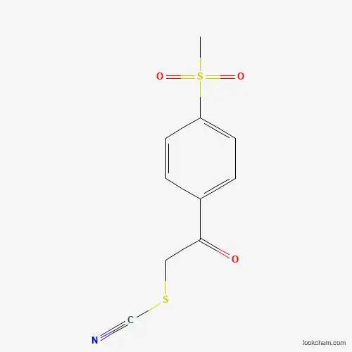Molecular Structure of 937602-21-6 (2-[4-(Methylsulfonyl)phenyl]-2-oxoethyl thiocyanate)