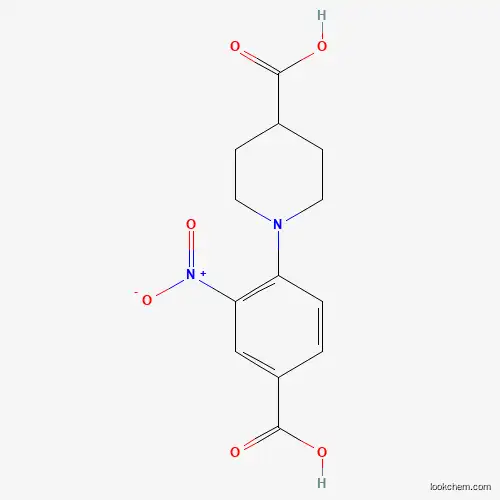Molecular Structure of 942474-55-7 (3-Nitro-4-(4-carboxypiperidine)benzoic acid)
