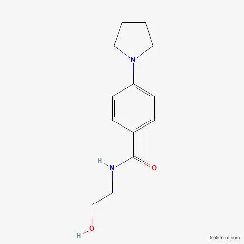 Molecular Structure of 952183-27-6 (N-(2-hydroxyethyl)-4-(pyrrolidin-1-yl)benzamide)