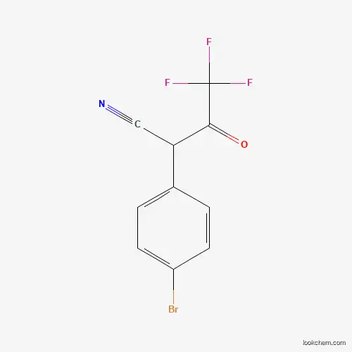 Molecular Structure of 954238-43-8 (2-(4-Bromophenyl)-4,4,4-trifluoro-3-oxobutanenitrile)