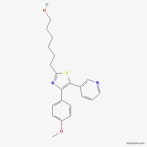 4-(4-METHOXYPHENYL)-5-(3-PYRIDINYL)-2-THIAZOLEHEXANOL