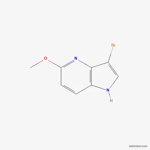 Molecular Structure of 1000341-09-2 (3-Bromo-5-methoxy-1H-pyrrolo[3,2-b]pyridine)