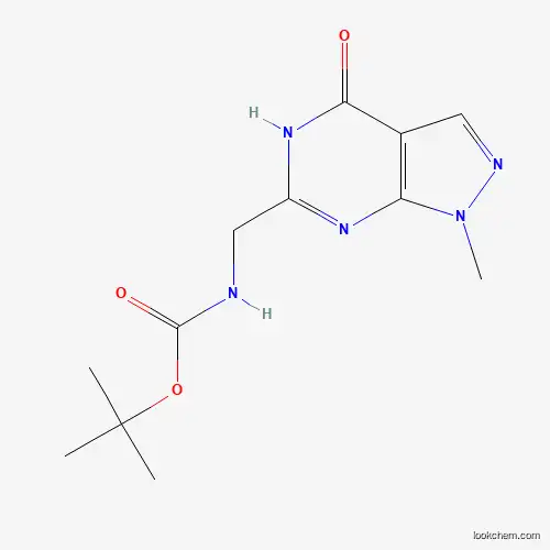 Tert-butyl (1-methyl-4-oxo-4,5-dihydro-1H-pyrazolo [3,4-D]pyrimidin-6-YL)methylcarbamate