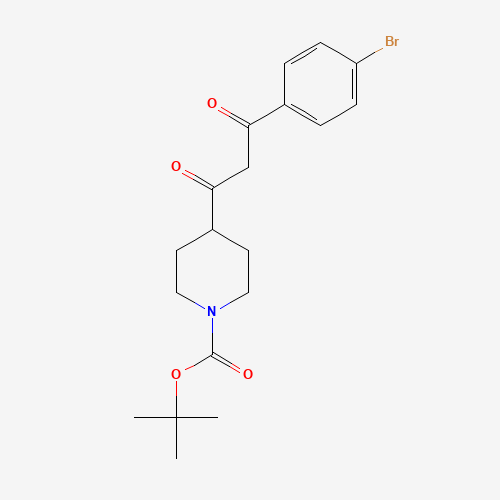 4-[3-(4-Bromo-phenyl)-3-oxo-propionyl]-piperidine-1-carboxylic acid tert-butyl ester
