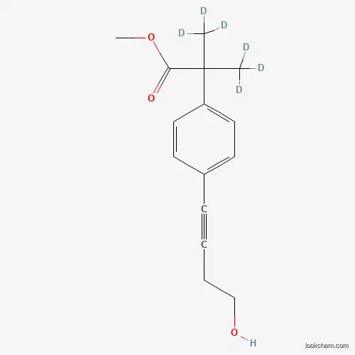 4-(4-Hydroxy-1-butynl)-alpha,alpha-di-(methyl-D3)-benzeneacetic Acid, Methyl Ester