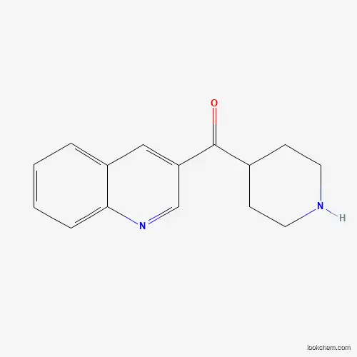 Molecular Structure of 1073944-16-7 (Piperidin-4-YL-quinolin-3-YL-methanone)